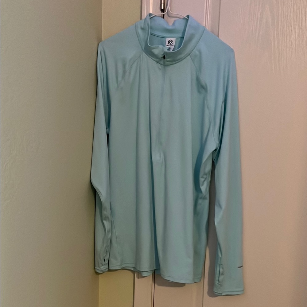 Light Blue Long Athletic Jacket
